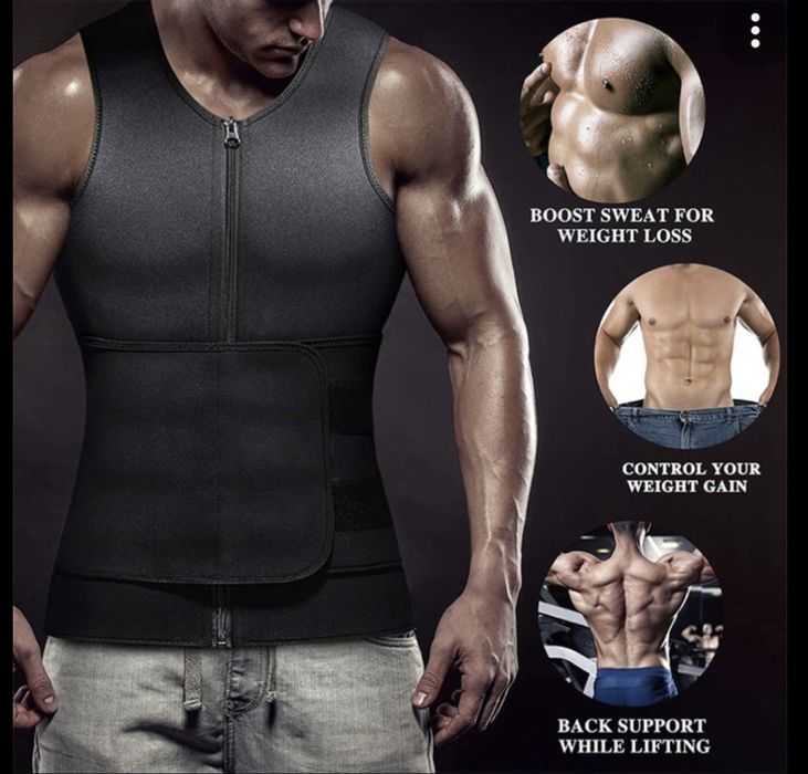 Мъжка неопренова жилетка за изгаряне на мазнини