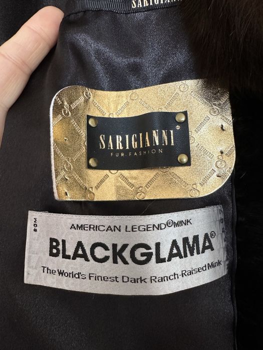 Шуба блэкглама норковая