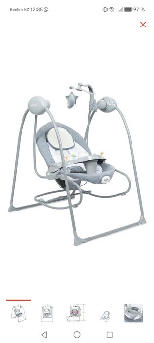 Продам коляску belecoo 3/1  и качелю