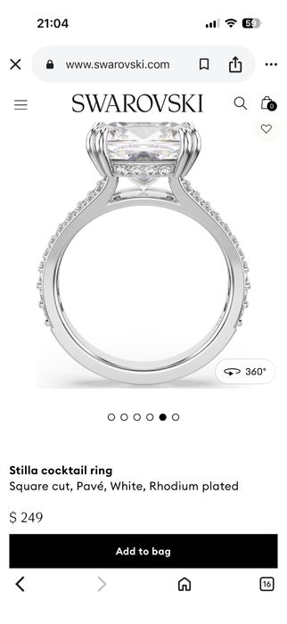 SWAROVSKI Stilla cocktail ring / пръстен