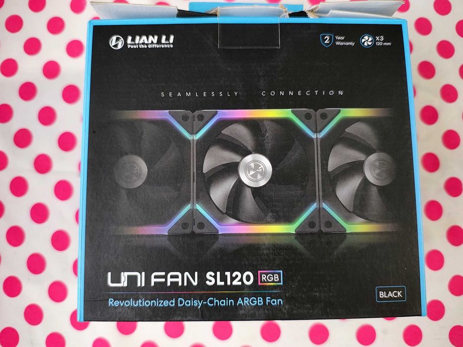 3 x Ventilator Lian Li UNI FAN SL120 RGB PWM Black