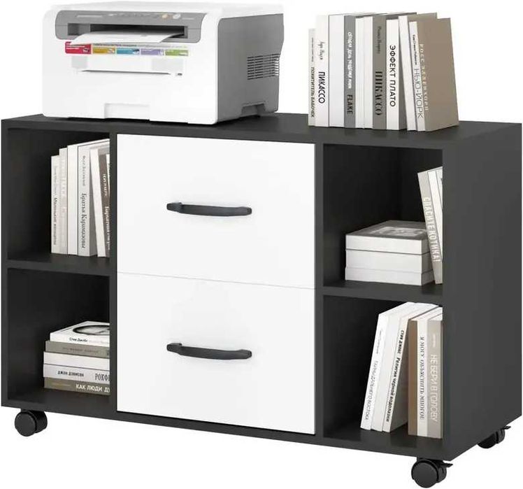 Офис шкаф с две чекмеджета - CXWL-FC08BW