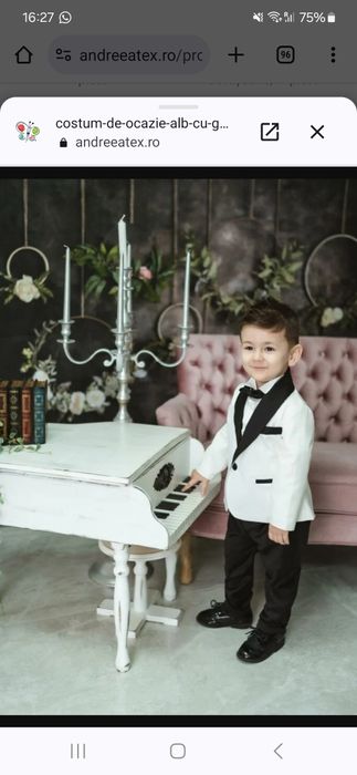 Costum ocazie baieti 4-5 ani