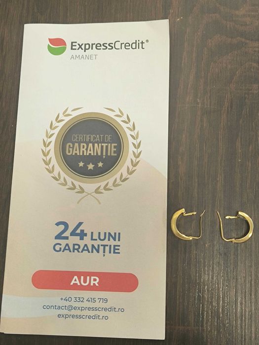 Cercei aur 18k 5,43 grame (AG24 b.43412)- Garantie 2 ani!