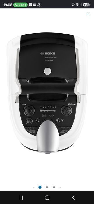 Aspirator cu spalare Bosch BWD421PRO, 2100 W, folosit foarte putin