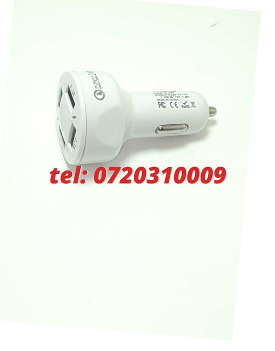 Superfastcharge Incarcator Auto Cu Patru Porturi Usb Partycharge