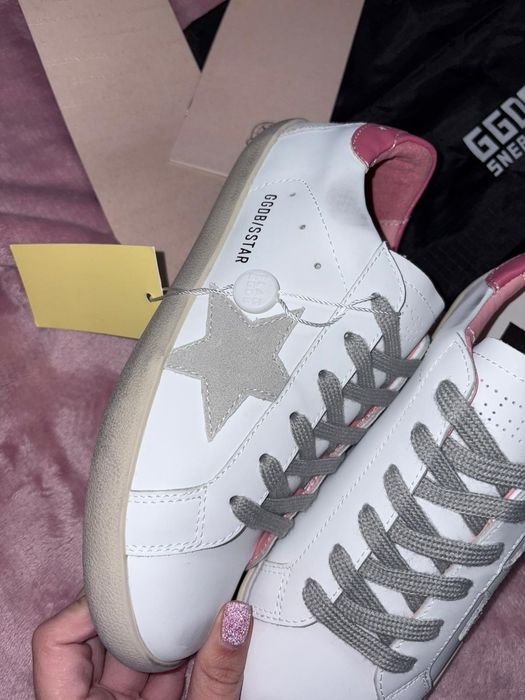 Golden Goose 37 noi nepurtati eticheta roz alb