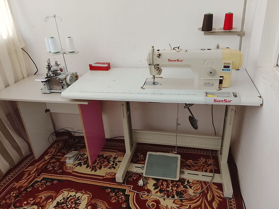 Тикув машинаси SanSir ва оверлок сотилади. Уй учун ишлатганман.