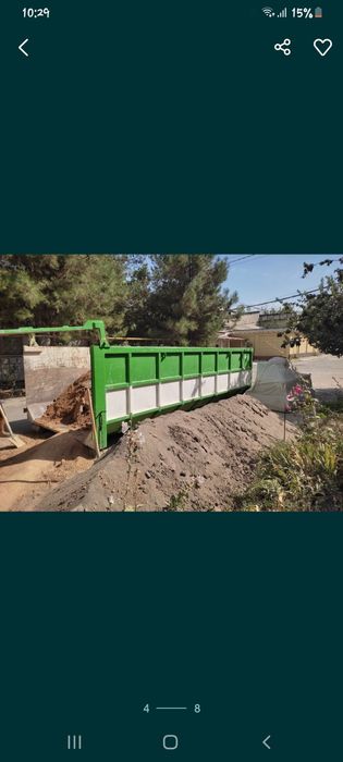 Вывоз любого типа мусора на контейнере 20м3