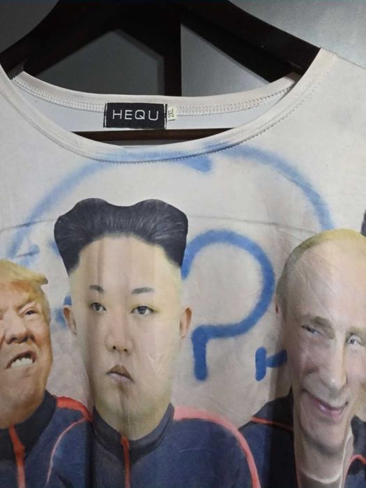 Tricou funny Trump, Putin, Kim
