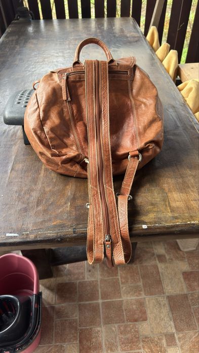 Раница унисекс-  естествена кожа; ежедневна; без забележки;