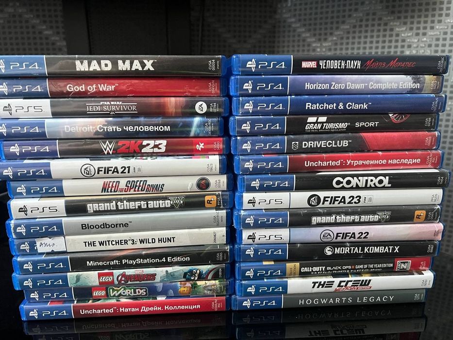Диски игровые на PS4 и PS5