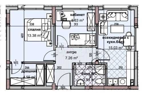 Продава се Тристаен апартамент в Варна, Владислав Варненчик - 76 кв.м за 1086 €/кв.м - Снимка #2