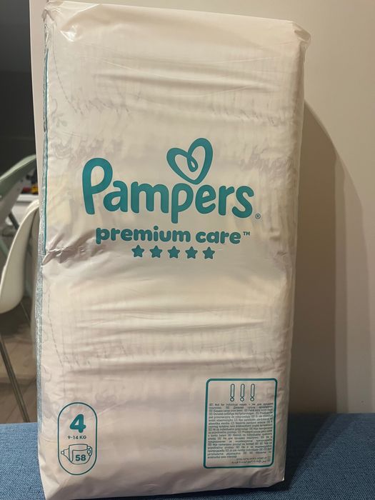Pampers premium care 4 пелени 58бр