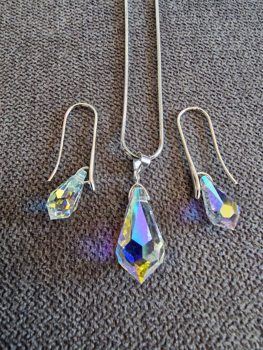 Сребърен комплект Crystal Pro със сваровски