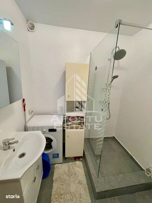 Apartament cu 1 camera, bucatarie inchisa, mobilat, Giroc