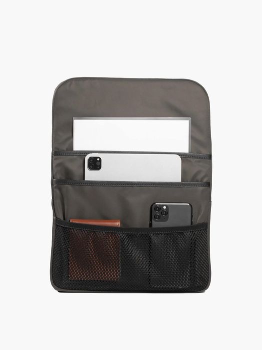 Leather Laptop Backpack (Slim, Black/Negru, New/Nou)