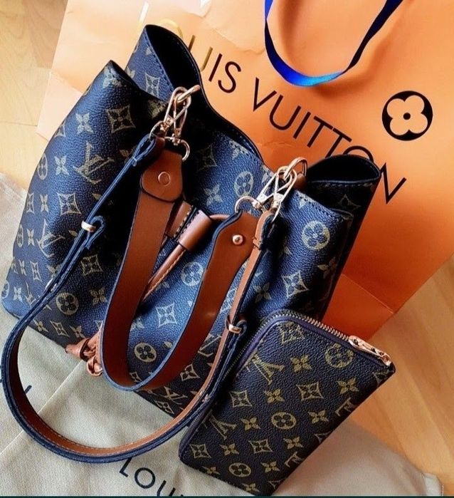 Set LV,geanta și portofel, super model, etichetă, saculet