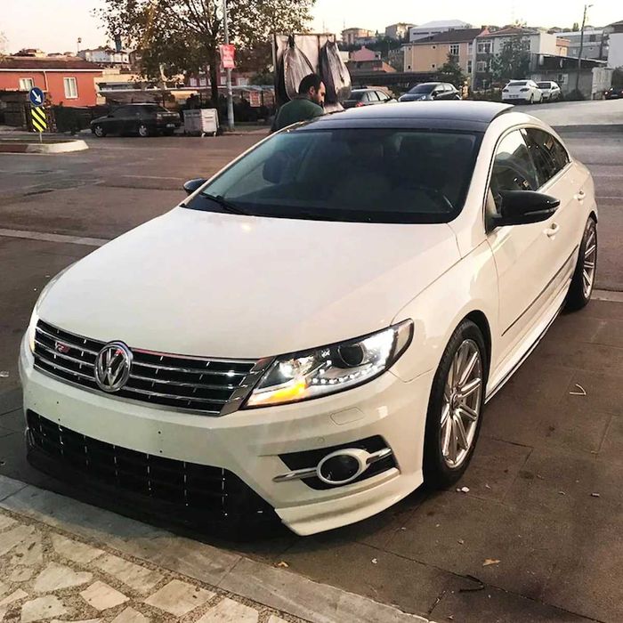 Capace Oglinzi M Style Batman Volkswagen VW Passat CC, Negru Lucios
