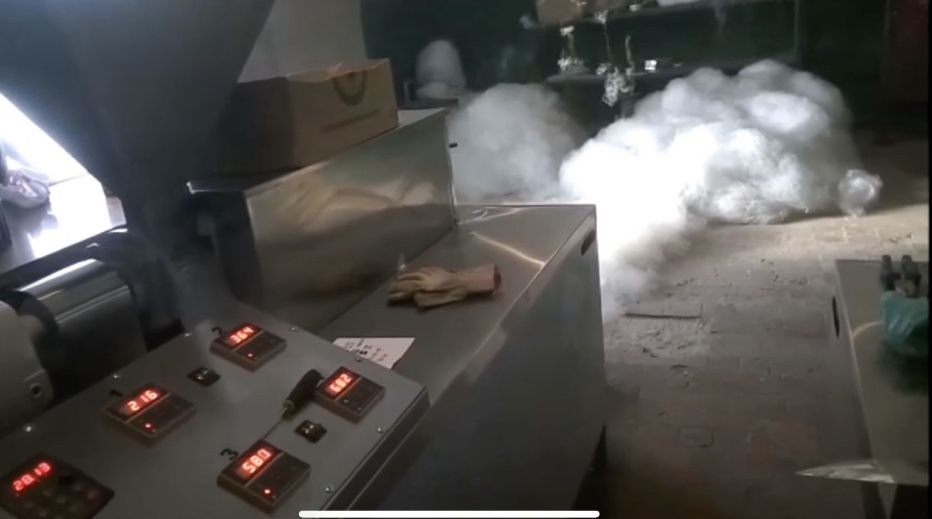 Станок  Экструдор для производства ПЭТ волокна