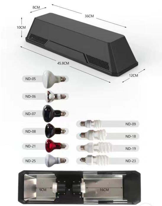 Рефлекторный светильник для террариума