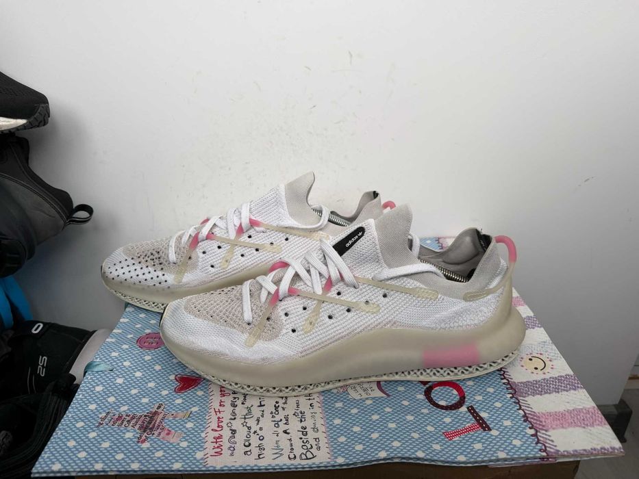 Adidas 4D Fusio Cloud White Pink''оригинални маратонки 46.5 номер