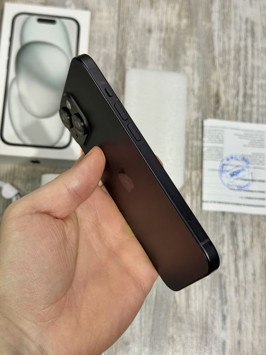 Iphone 15 128 GB - 100 % Battery Health Black Отличен