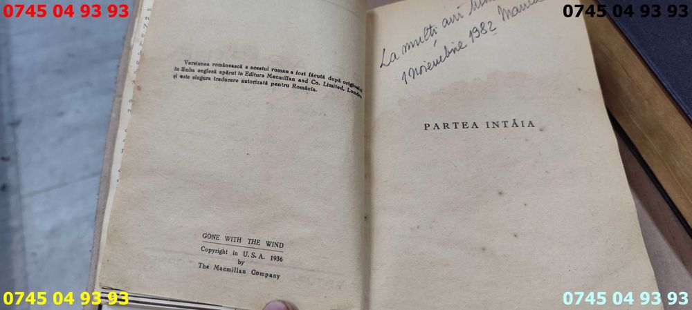 carte carti pe aripile vantului editie veche 1936 2 volume