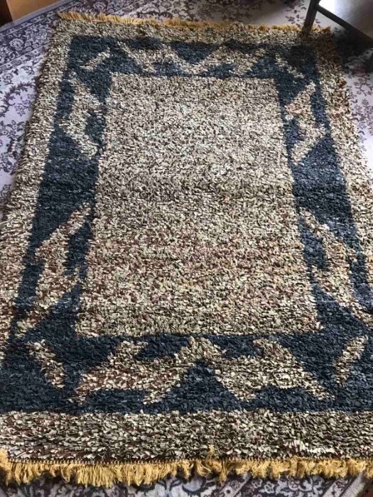Рошав килим от естествена кожа - 150x205 см, различни цветове