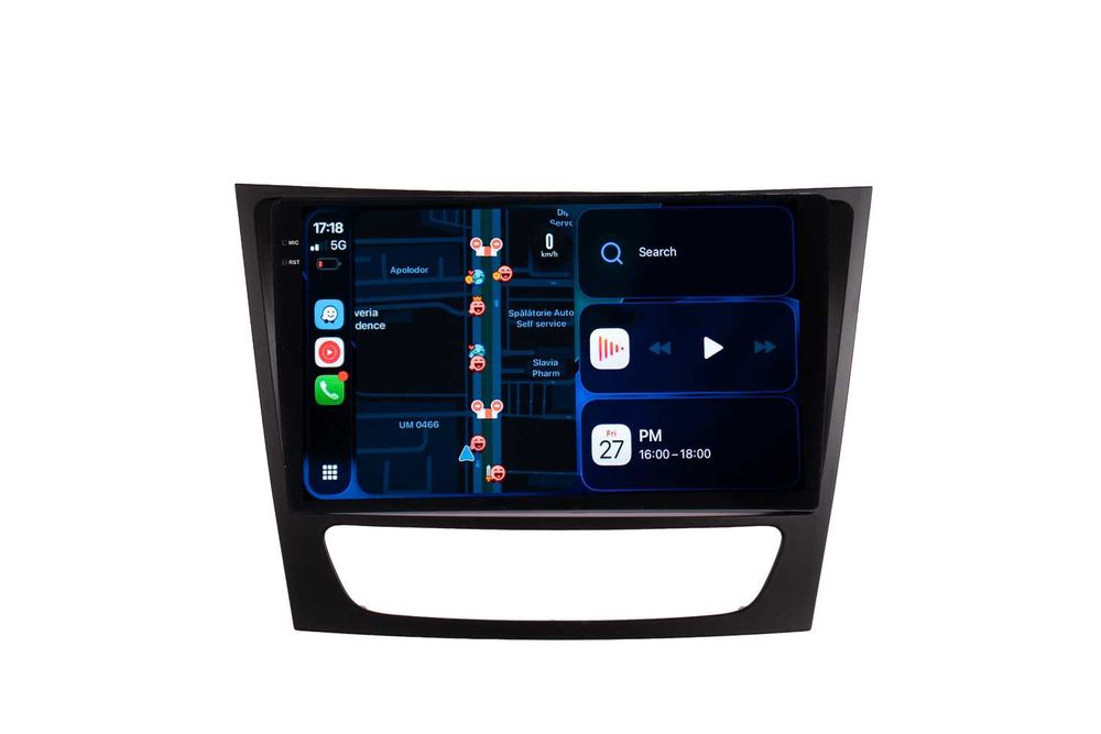Navigatie Mercedes E Class W211 Android 14 , Carplay Android Auto + Camera Marsarier
