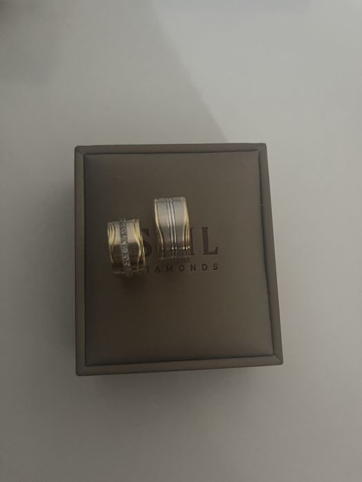 Verighete de aur 14k cu zirconiu