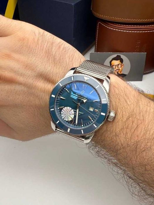 Breitling Superocean heritage синьо