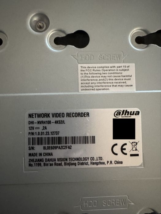 NVR Dahua DHI-NVR4108-4KS2/L