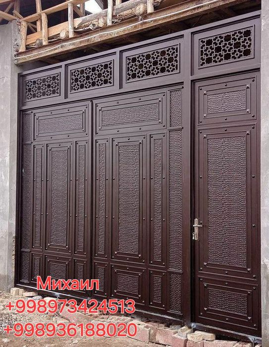 Железные Металлические Распашные ворота. Temir Darvoza.
Железные Метал