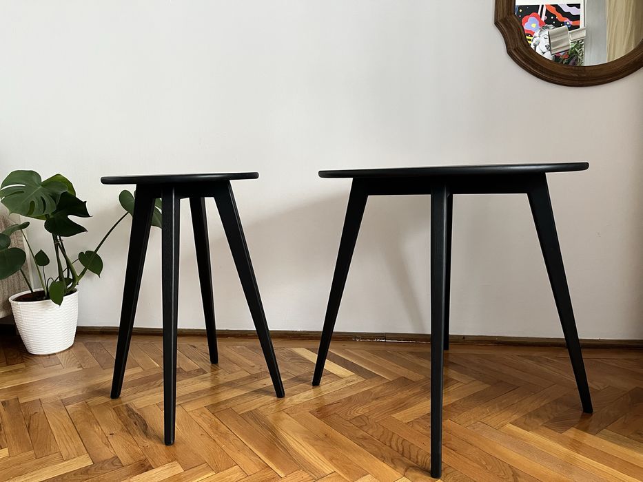 Set masuță-noptieră din stejar