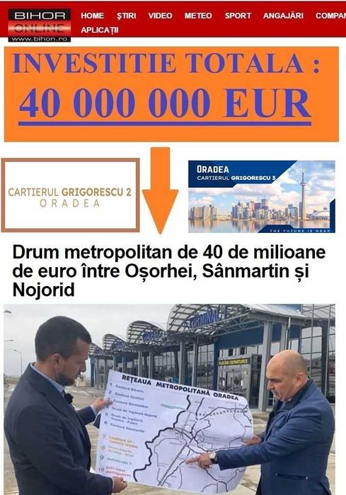 Parcele teren 500 m2 în cartierul GRIGORESCU 3 Oradea ( PUZ)