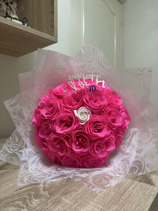 Buchet de trandafiri cu sclipici