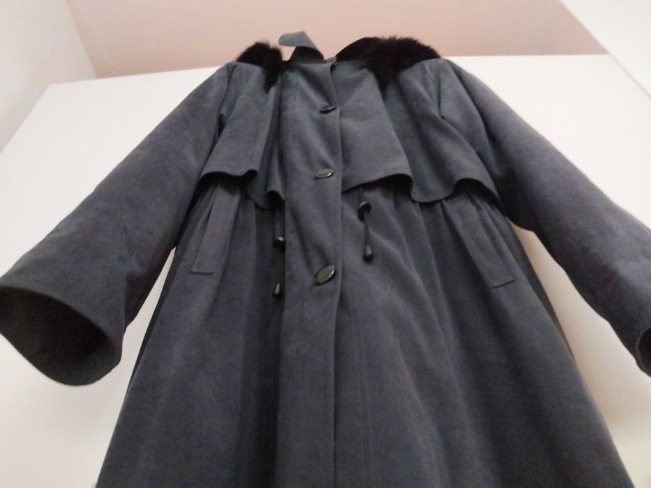 Haina cu guler blana naturala