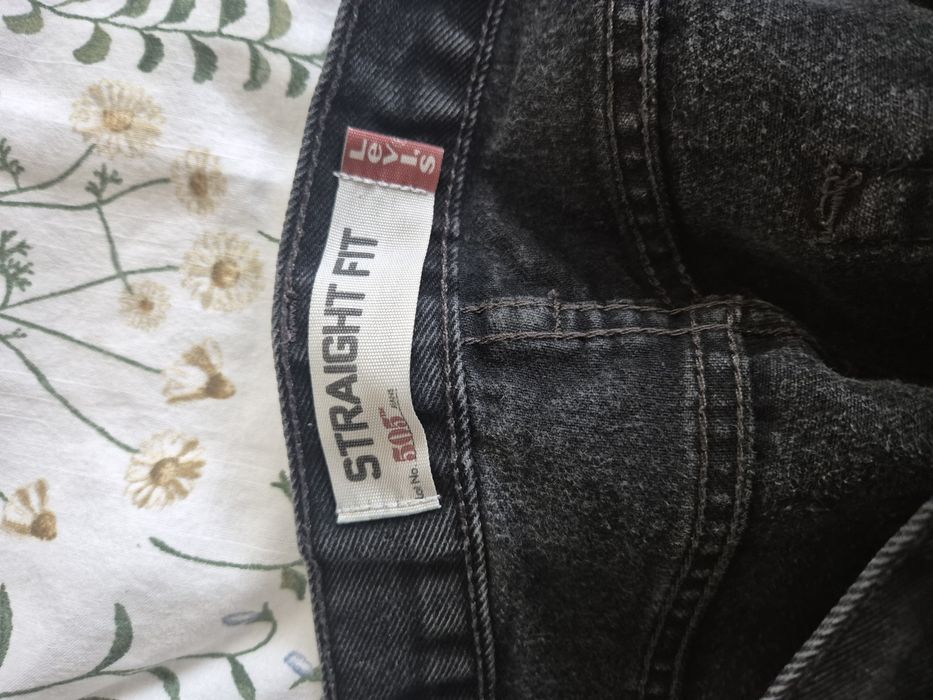 Levi's 505 straight fit black