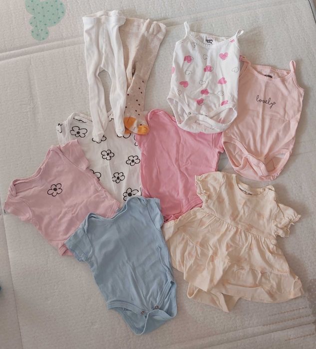 Лот Бебешки летни дрешки 0-3 месеца - 56-62 размер