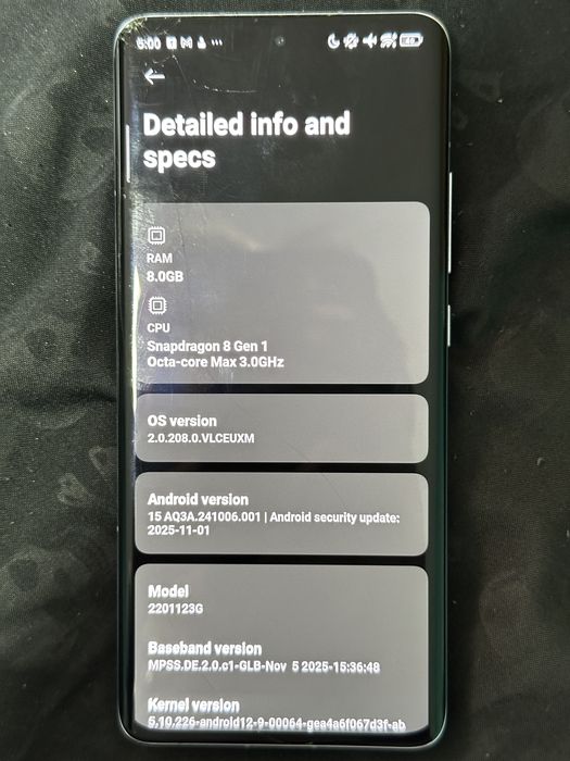 Xiaomi 12 256gb 8GB Ram