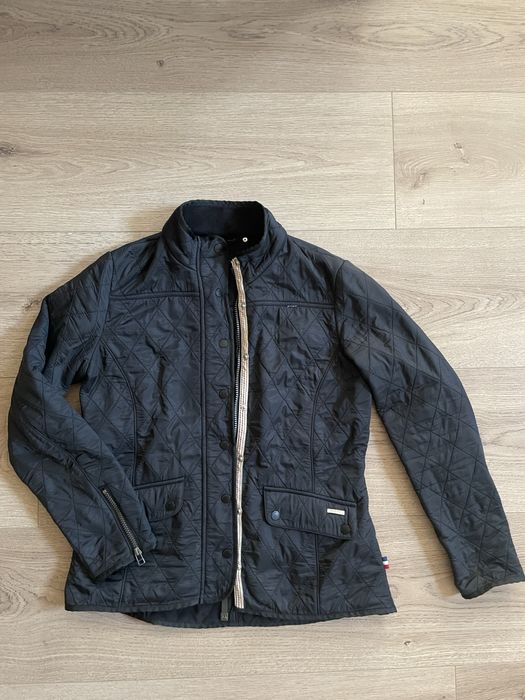 Черно вталено яке размер S