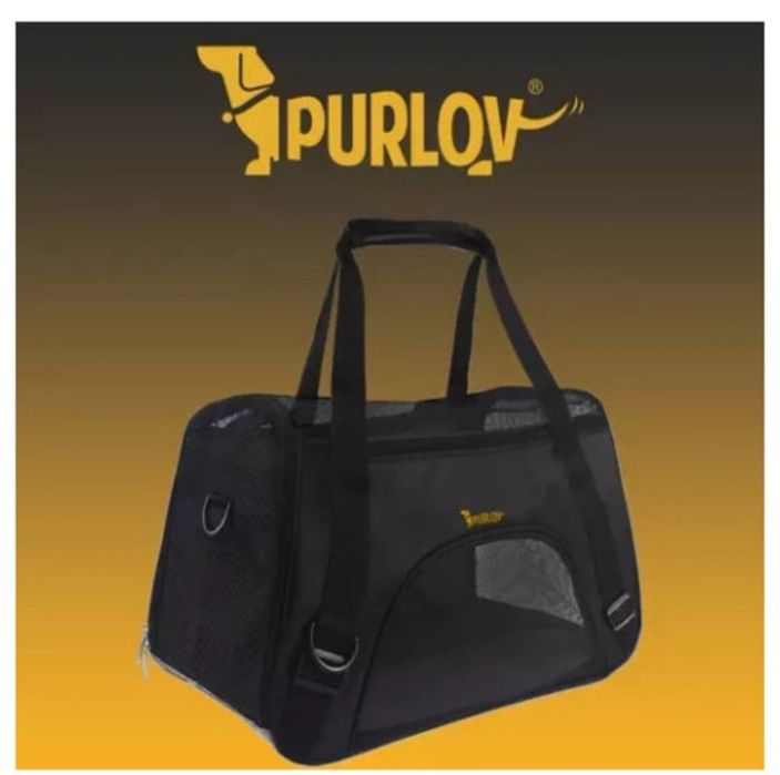 Geanta De Transport Purlov, Pentru Caini / Pisici, Curea Umar, Sac, 30