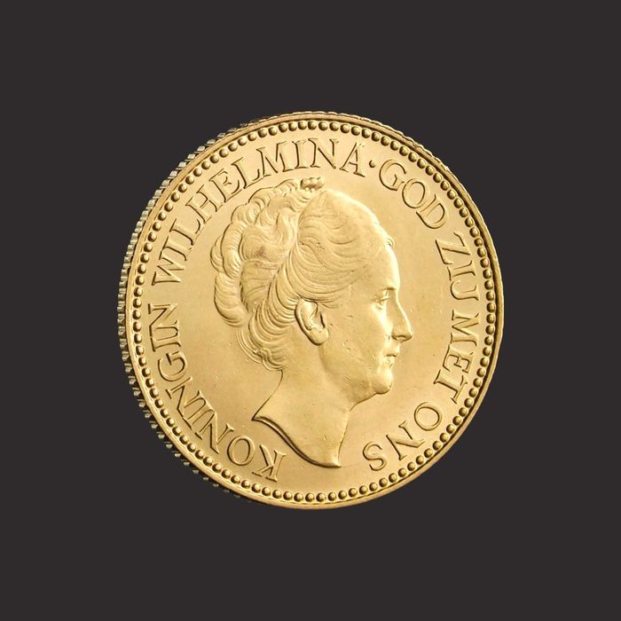 Moneda 10 guldeni olandezi, 6,72 gr, 21,6 ct TVA 0%-IN STOC