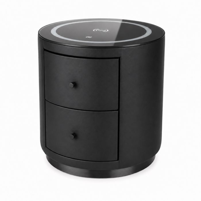 Noptiera Smart Incarcare 15 W / amprenta / led 3 culori