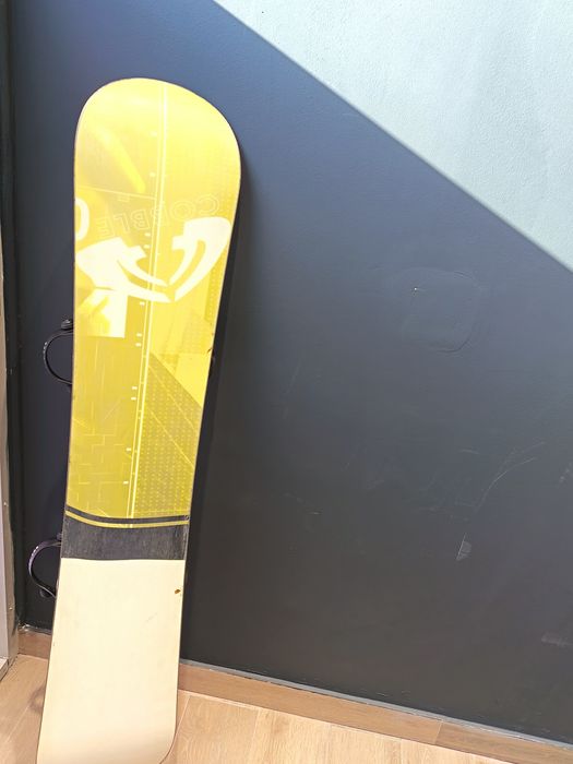 Placa snowboard cu legături și husa