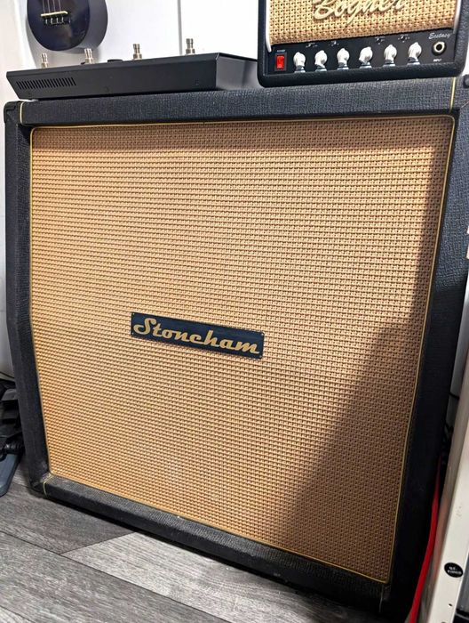 Stoneham 2x12 Oversized botique guitar cabinet hand built in England Celestion G12H-75 Creamback