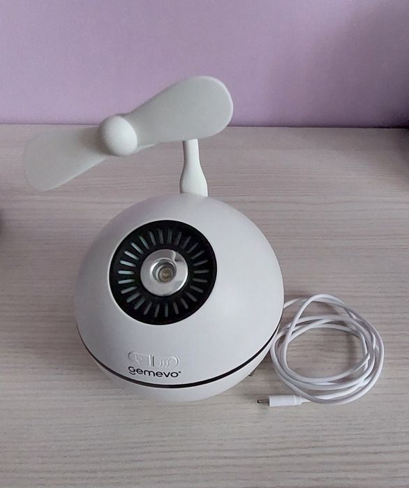 Umidificator de aer Ultrasonic 3 In 1 Gemevo, dotat cu Mini-Ventilator