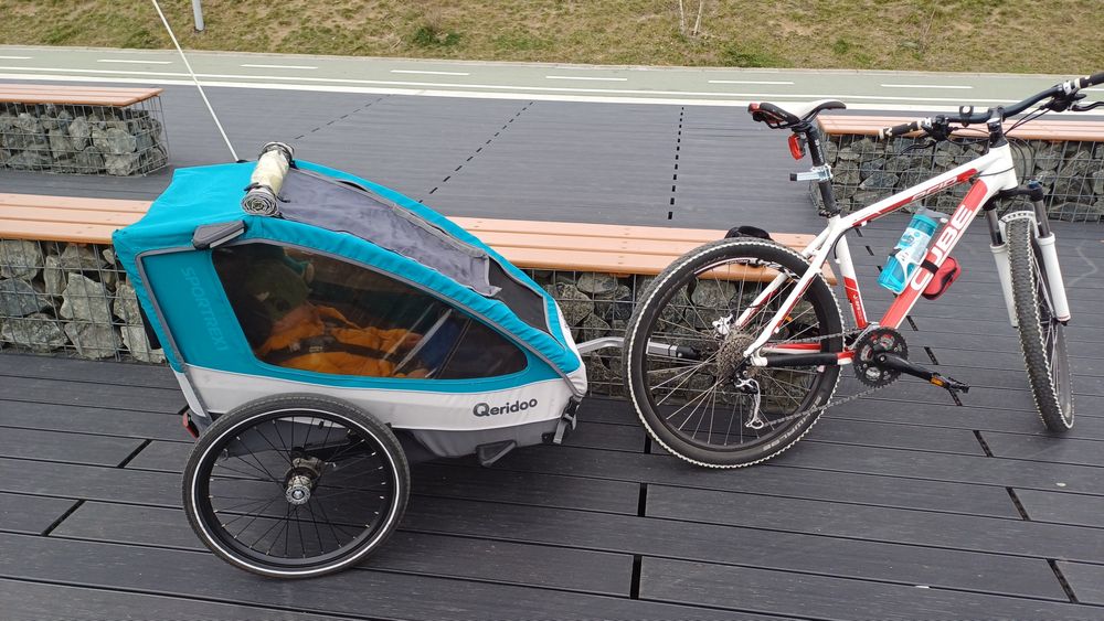 Trasura bicicleta transport copii 2-5 ani, carucior, remorca biciclete