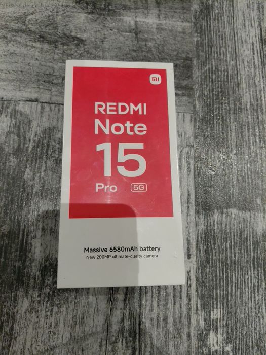 Чисто нов Xiaomi Redmi Note 15 Pro 5G (200MP, 6580mAh) – Неразпечатван
